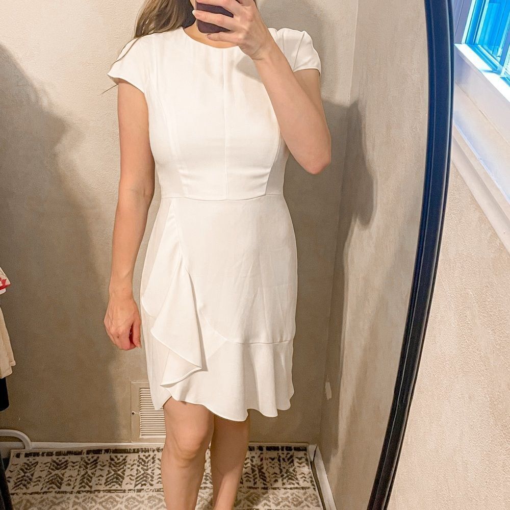 Amanda Uprichard Whistler Mini Dress in white M